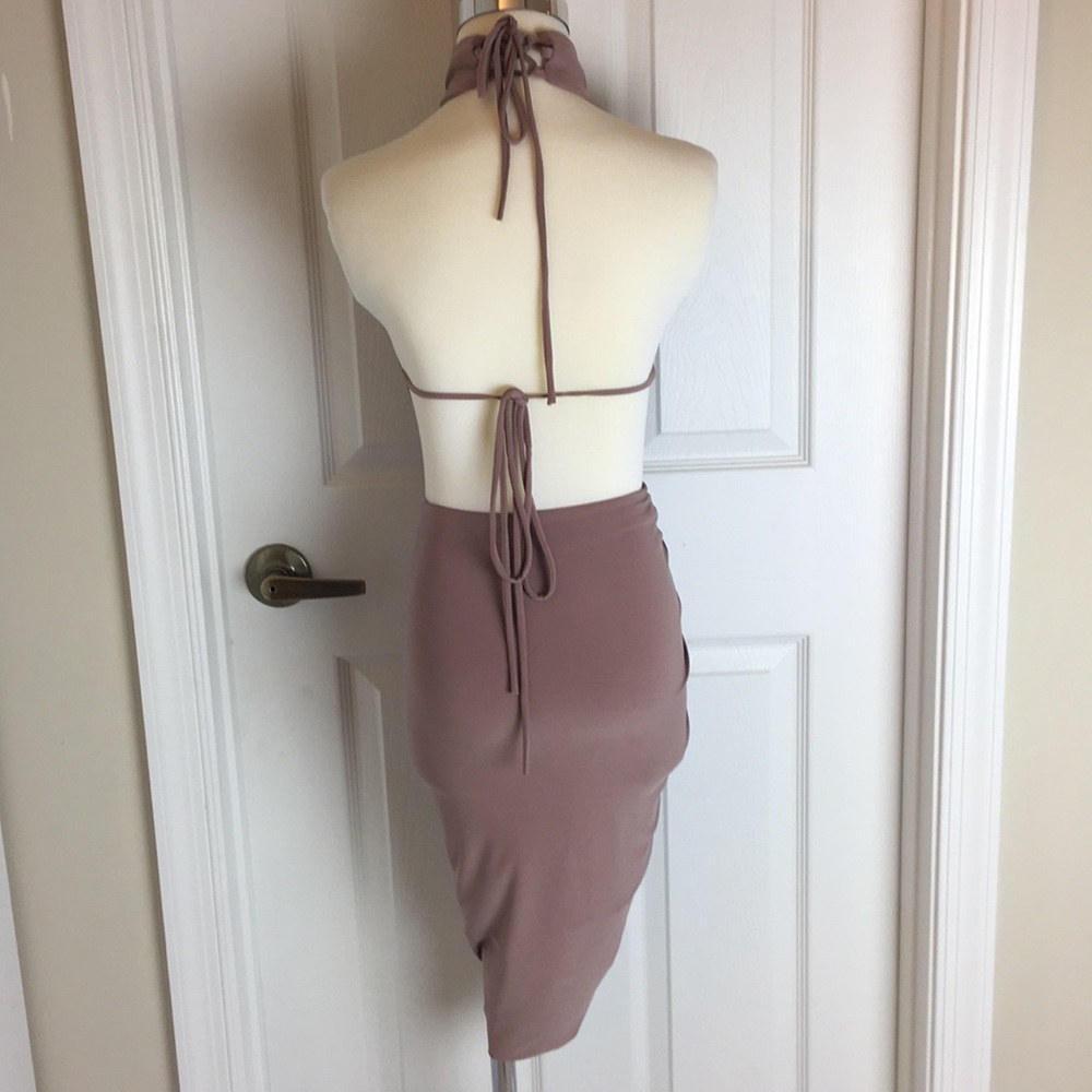 Ruched Mock Mini Dress